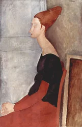Ritratto di Jeanne Hébuterne in Abiti Scuri